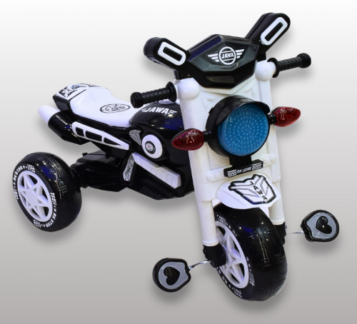 jawa stylish sports bike pedal tricycle for kids(white) jawa stylish sports bike pedal tricycle for kids(white)