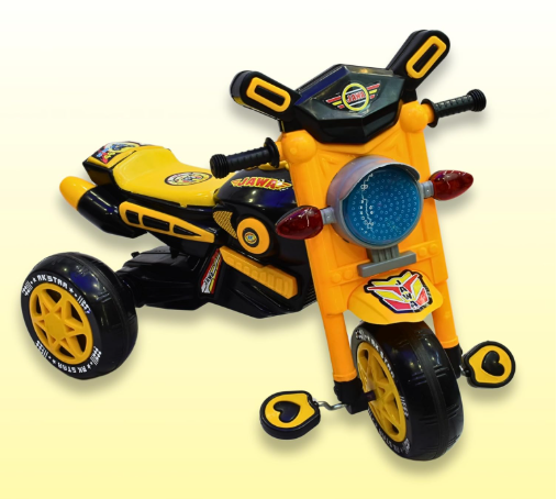 jawa stylish sports bike pedal tricycle for kids(yellow) jawa stylish sports bike pedal tricycle for kids(yellow)
