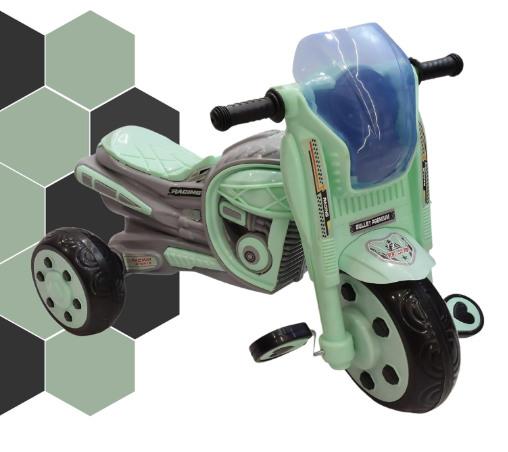 bullet stylish sports bike pedal tricycle for kids(green) bullet stylish sports bike pedal tricycle for kids(green)